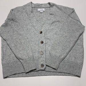 Grey Button Up Sweater